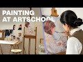 Une semaine entire de peinture  lartschool  cosy art vlog