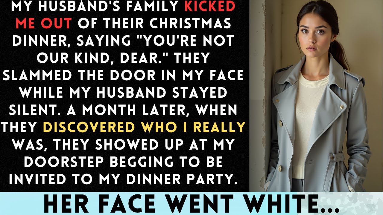 My Husband Family Kicked Me Out Of Christmas Dinner Saying I Wasn't Their Kind A Month Later They...