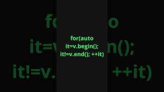 C++: Iterators & auto (CheatSheet)