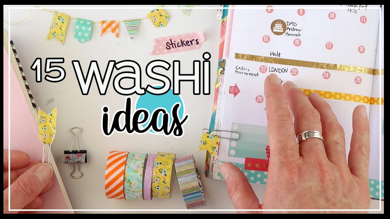 How to Decorate your Planner with Washi Tape - Curtains are Open