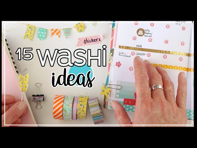 15 Washi Tape Ideas  How to Use Washi Tape in Your Planner and Everyday  Life 