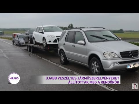 Újabb veszélyes járműszerelvényeket állítottak meg a rendőrök