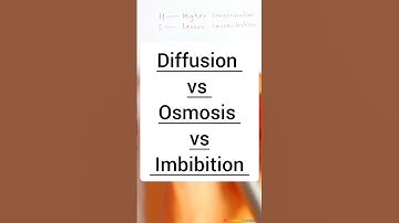 Diffusion vs Osmosis vs Imbibition #shorts