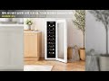 엘바 와인셀러 슬림형 18병 보관 60L 가정용 와인셀러 EW60W18 화이트