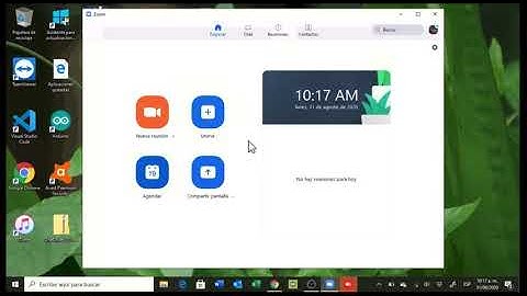 Reunion programada en zoom