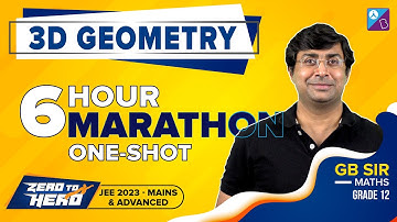 3d Geometry Class 12 Maths in One-Shot (Full Chapter) | JEE Mains & Advanced 2023 | GB Sir BYJU