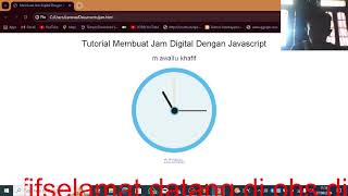 cara membuat jam digital dengan javascript   Copy