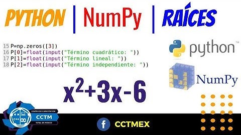 Raíces de un polinomio│Python │NumPy │¡Muy fácil!