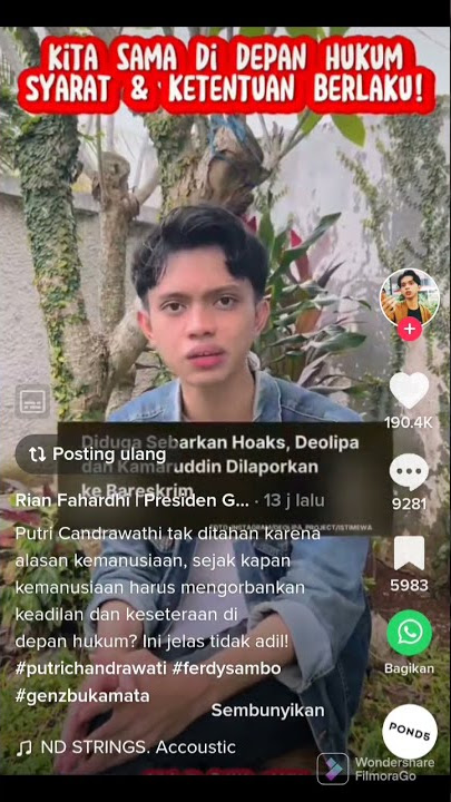 HUKUM HANYA BERLAKU UNTUK RAKYAT LEMAH??!! #brigadirj #ferdysambo #putricandrawathi #tiktok