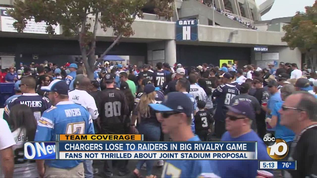 Chargers rally late, but Raiders take the win at Qualcomm Stadium