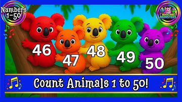 Count Animals 1 to 50 | Counting Confidence | Sing-a-long | Magic Mini Monsters #magicminimonsters