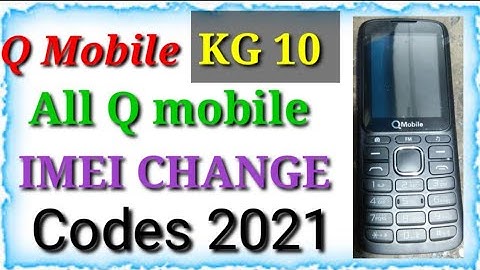 Qmobile kg10 imei change codes..how to change qmobile kg10 imei number