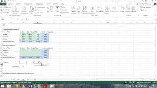 Exercise 2 - Center of Gravity, Transportation Problem/Supply Network Design