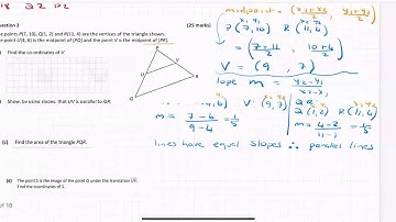 Coordinate Geometry  Leaving Cert Ordinary Level 2018 Q2 Paper 2