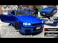 ER34 GT-R Fender convert build Promotion Video Okubo Factory