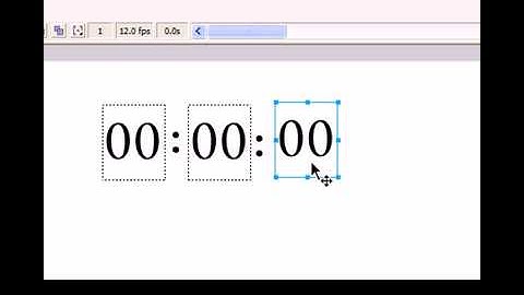 Reloj Digital en Flash