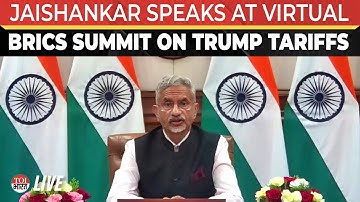 LIVE | EAM Jaishankar, Putin, Xi Jinping Speak At Virtual BRICS Meet On Trump Tariffs