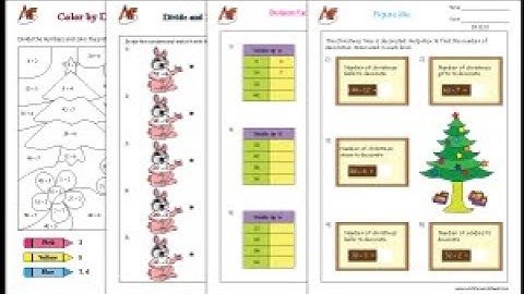 Division Activities Worksheets for kids