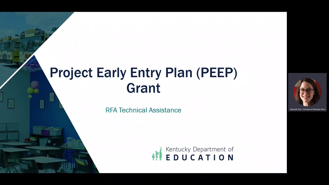 Peep Program Project Early Entry Plan (PEEP) Grant - YouTube