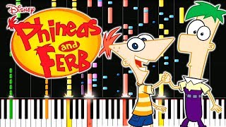 Crazy Piano! PHINEAS AND FERB THEME chords