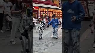 Robot Performance Dance in Market #robotics #robotech #RoboticsInnovation #robots
