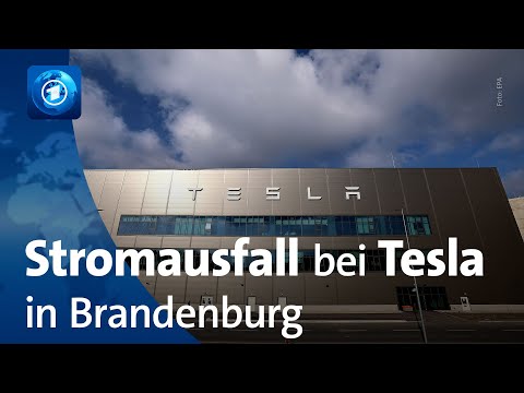 Stromausfall im Tesla-Werk in Brandenburg – Polizei geht von Brandanschlag aus