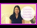 Common Courtesy Etiquette Discussion