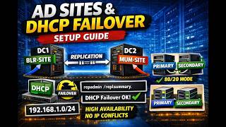 No More IP Issues! AD Sites &amp; DHCP Failover Explained | Full Hands-On Setup