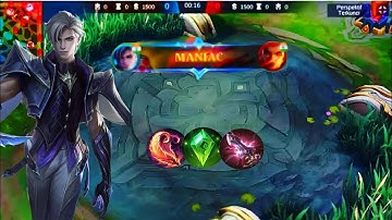 COMEBACK !!  15 kills Aamon Perfect MINIAC!! Build Top 1 Global Aamon ~ MLBB