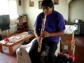 Echo Boy playing flute