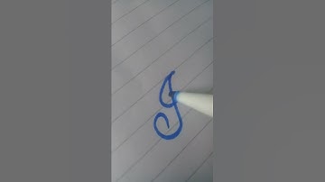 How to write I in calligraphy by cut marker / U Calligrapher