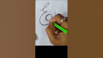 creative Cursive letter E #youtubeshorts #drawing #neevee #art #shortsfeed