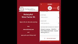NotaryAct Wow Factor  #1!  ID Barcode Scan.!Visit our website www.notaryact.com #notarylife