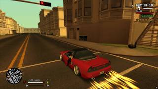 GTA San Andreas - San Fierro Bank Van Heist and Shootout   Six Star Escape