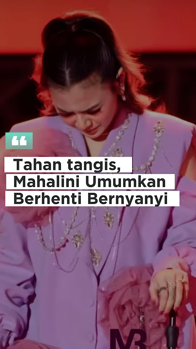 Menangis, Mahalini umumkan berhenti bernyanyi saat karier sedang bersinar