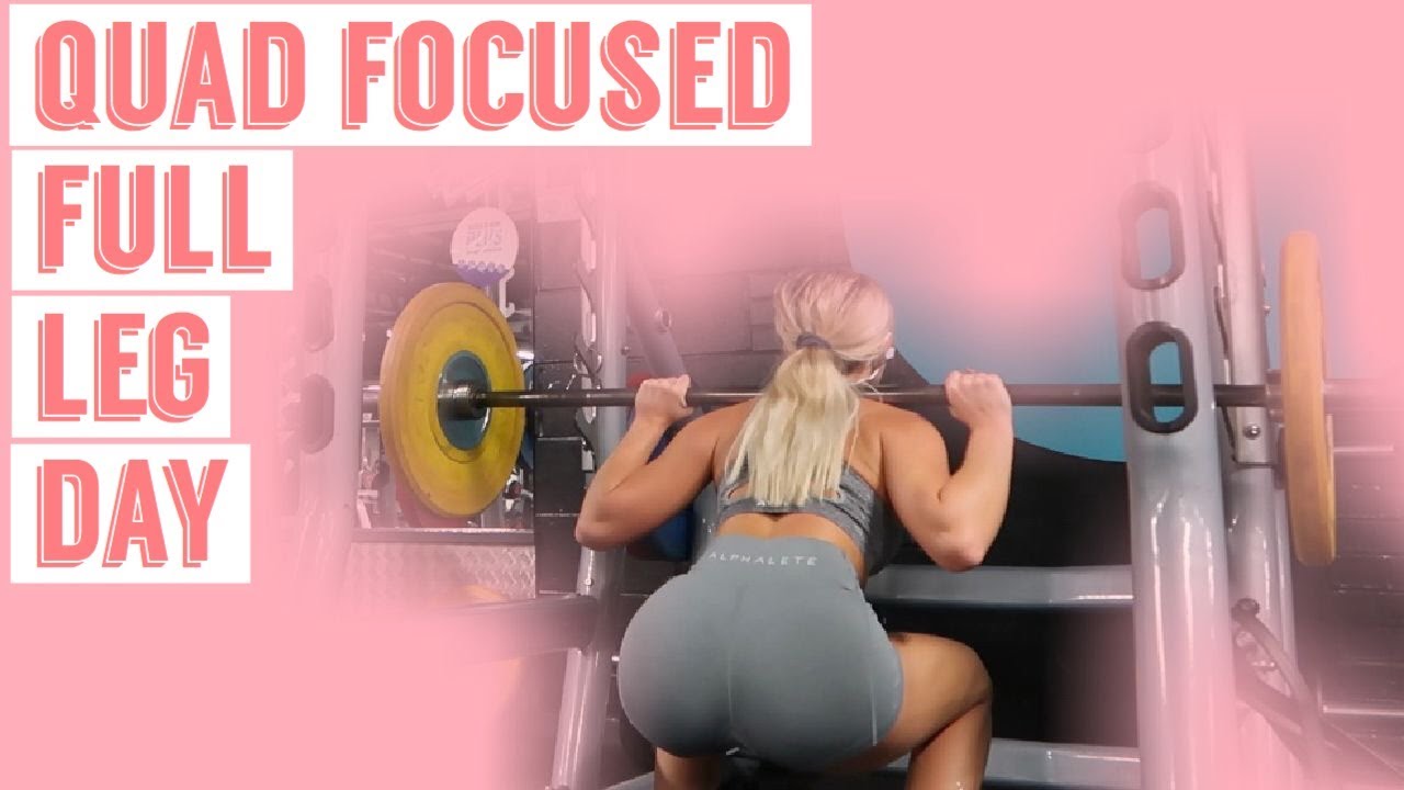 QUAD FOCUSED LEG DAY | Full Workout - YouTube