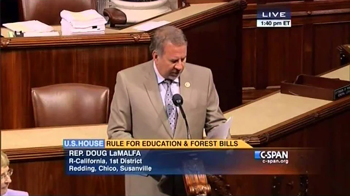 Rep. LaMalfa Speaks in Support of Increasing Forest Management, Preventing Catastrophic Wildfires