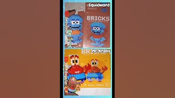 DIY Squidward & Mr. Krabs - Nano Blocks BRICKS Spongebob Squarepants