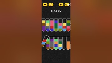Water Sort Puzzle Level 615 Walkthrough Solution Android/iOS 💦