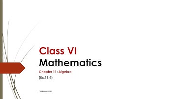 Maths/Class 6/Chapter 11/Algebra/Ex.11.4