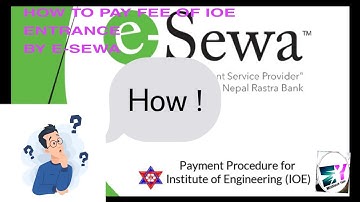 @#@#How to pay IOE entrance fee using e-sewa@#