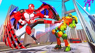 Flying Police Speed Hero Vs Vegas City Gangster Fighting Simulator | New Speed Hero Rescue Mission screenshot 4