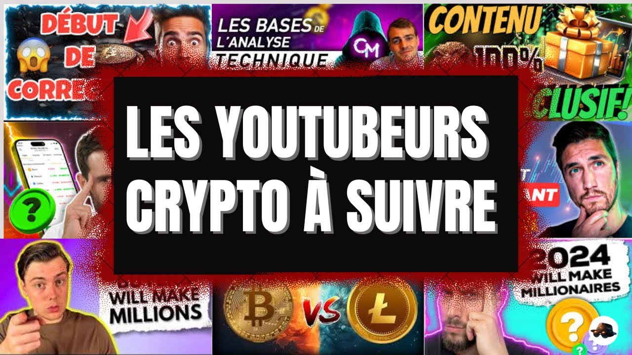 Les meilleurs Youtubers CRYPTOS à suivre 💸 Coinbureau, Hasheur, Paul ...