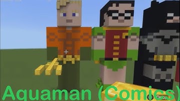 Minecraft Aquaman (DC Comics) Statue Tutorial