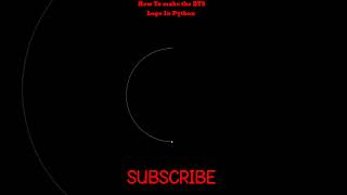 🥰🐢How To make the BTS Logo In Python|#python #coding#shorts #short#bts  #shortsvideo#viral