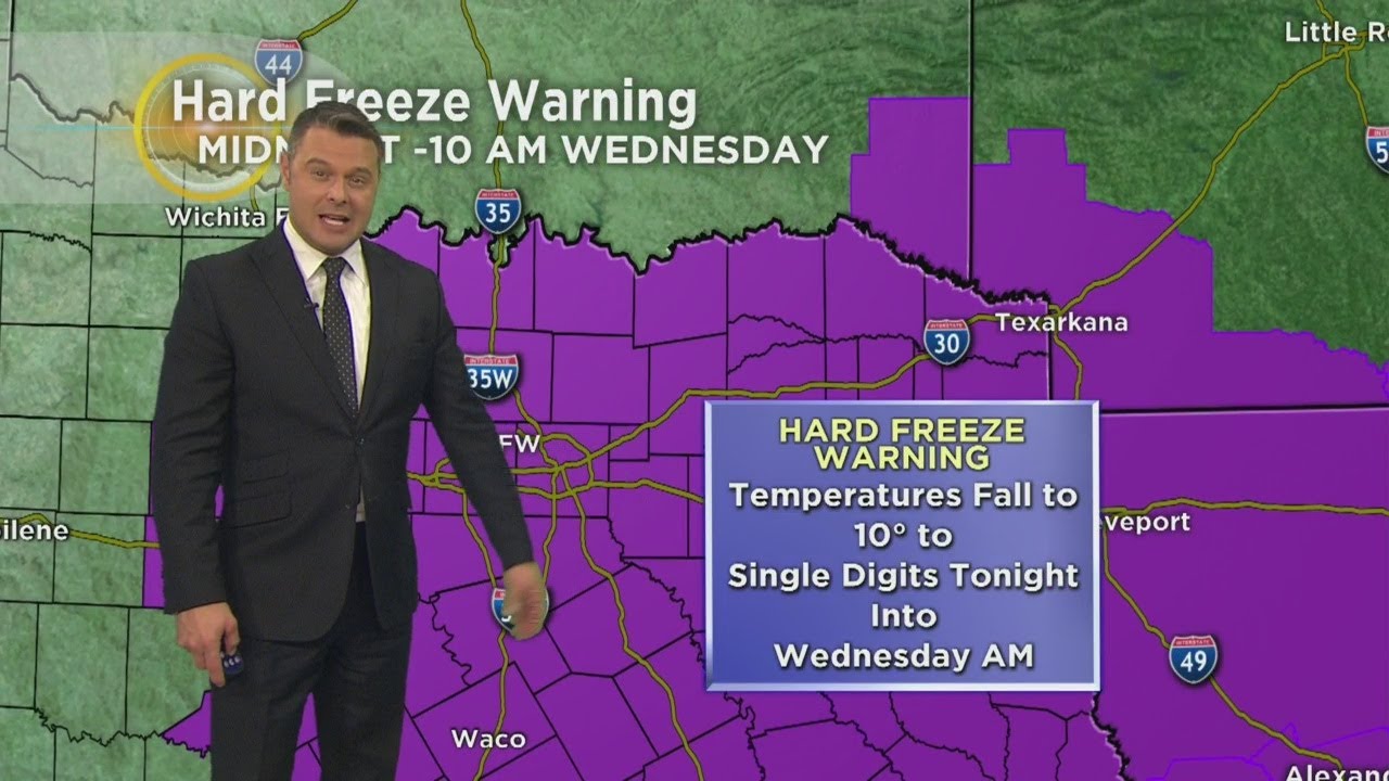 Hard Freeze Warning Until 10AM - YouTube