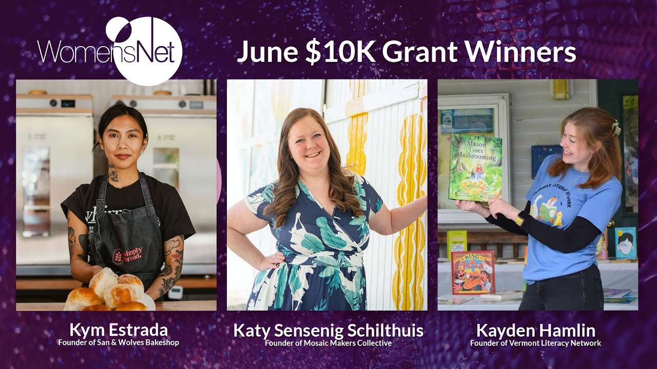 Amber Grant, Business Support, and Startup $10K Grant Winners for June 2024
