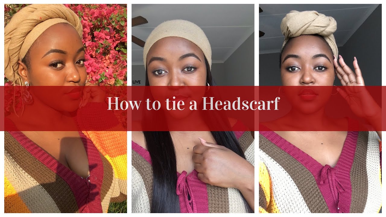 How to tie your headscarf for beginners - YouTube
