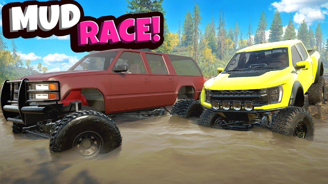 ⁣We UPGRADED Trucks to Race in the TOUGHEST Mud Park in Snowrunner Mods!
