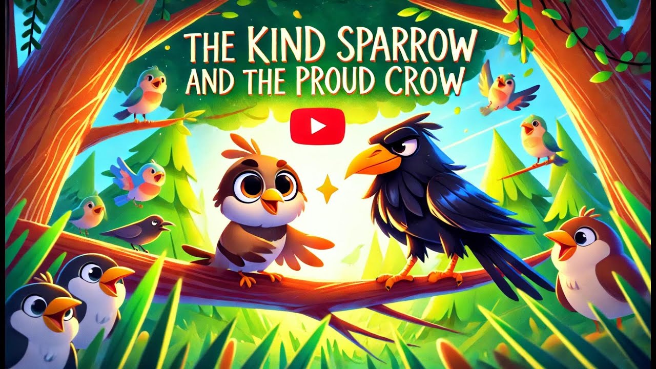 The Kind Sparrow and the Proud Crow | Beautiful Islamic Story for Kids ...